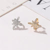 Fashion Ear Clip Flash Diamonds Eight Stars Earrings Star Earrings Wholesale