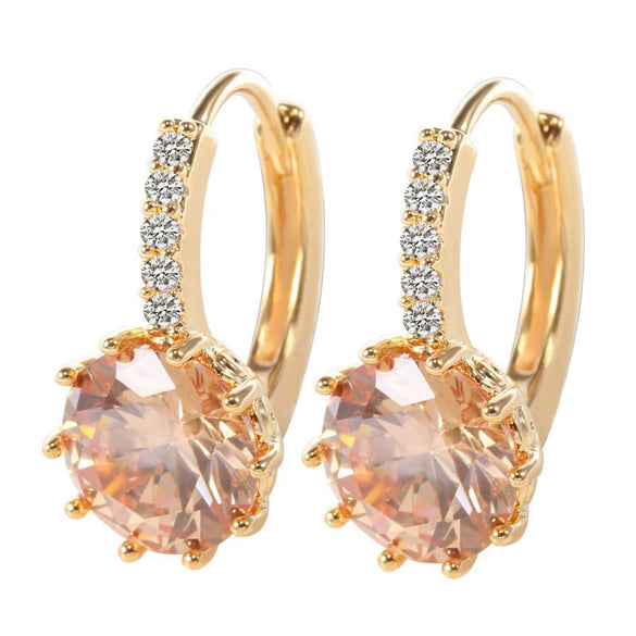 Fashion Earrings Aaa Zircon Earrings Multicolor Earrings Mixed Batch Super Flash