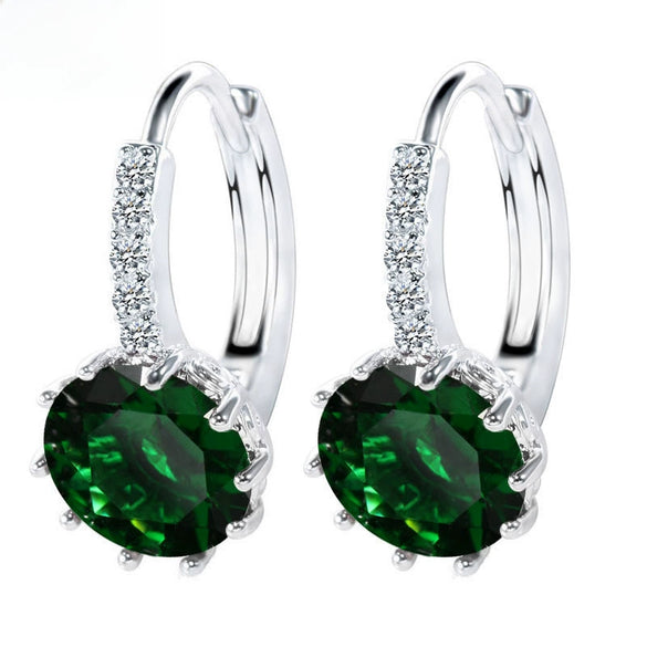 Fashion Earrings Aaa Zircon Earrings Multicolor Earrings Mixed Batch Super Flash