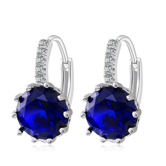 Fashion Earrings Aaa Zircon Earrings Multicolor Earrings Mixed Batch Super Flash