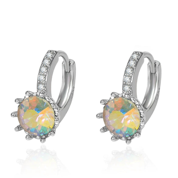 Fashion Earrings Aaa Zircon Earrings Multicolor Earrings Mixed Batch Super Flash