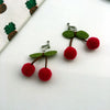 Fashion Earrings Cute Soft Plush Ball Earrings Alloy Ear Clips