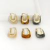 1 Pair Fashion U Shape Geometric Arylic Zinc Alloy Drop Earrings