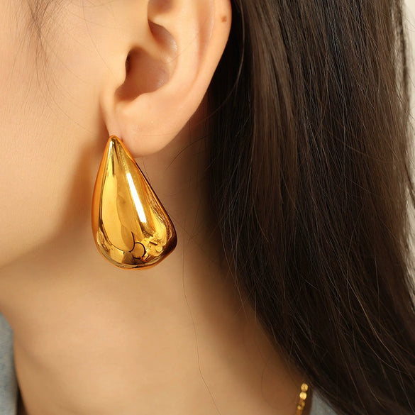 Fashion Earrings 316L Stainless Steel 18K Gold Plated