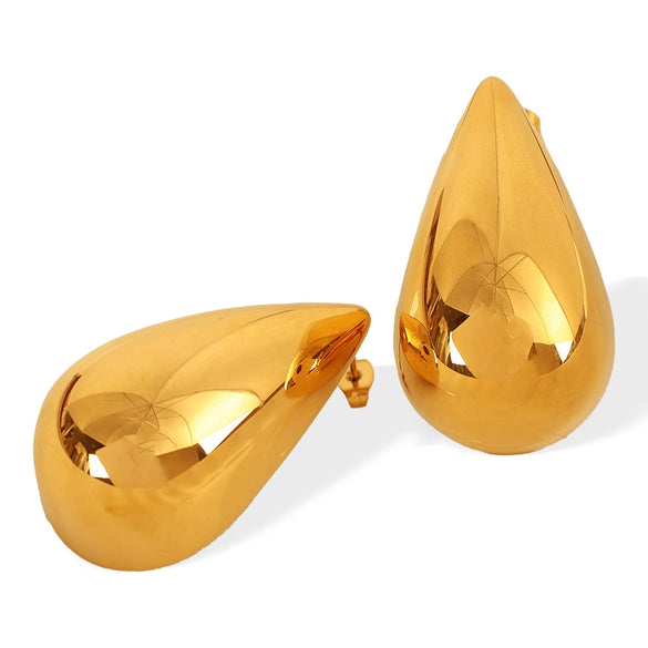 Fashion Earrings 316L Stainless Steel 18K Gold Plated