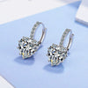 Fashion Earrings Women Heartshaped Zircon Earrings Fashion Temperament Simple Earrings Wholesale Earrings Copper Style