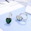 Fashion Earrings Women Heartshaped Zircon Earrings Fashion Temperament Simple Earrings Wholesale Earrings Copper Style