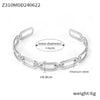 Fashion Elegant Allmatch Geometric Shaped 316L Stainless Steel Goldplated Stitching Design Bracelet