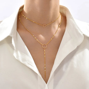 Fashion Geometric Alloy Wholesale Necklace