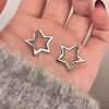 Fashion Elegant Imitation Pearls Fivepointed Star Earrings Necklace Bracelet Electroplating Design For Women