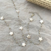 Fashion Elegant Imitation Pearls Fivepointed Star Earrings Necklace Bracelet Electroplating Design For Women