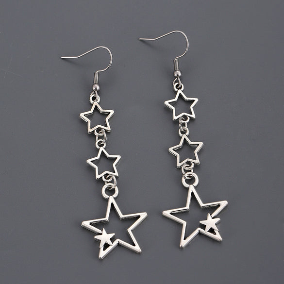 Fashion Elegant Imitation Pearls Fivepointed Star Earrings Necklace Bracelet Electroplating Design For Women