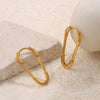 Fashion Elegant Love 316L Stainless Steel Electroplated Women's Earrings