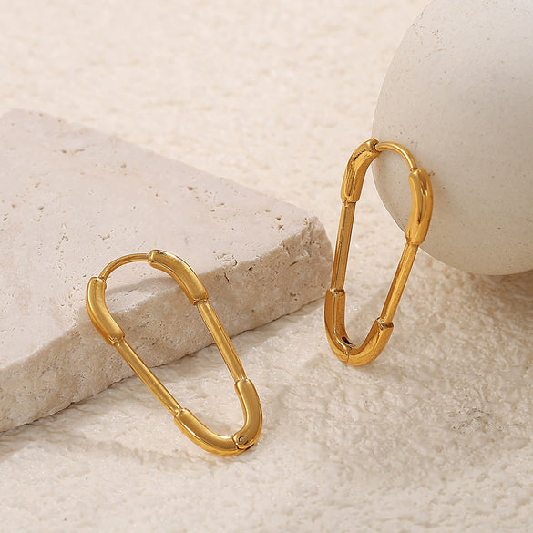 Fashion Elegant Love 316L Stainless Steel Electroplated Women's Earrings
