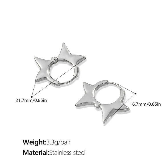 Fashion Elegant Love 316L Stainless Steel Electroplated Women's Earrings