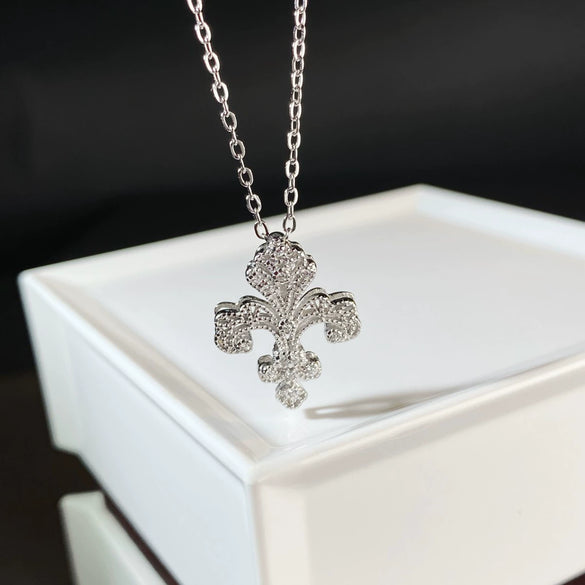 Fashion Elegant Luxury Jewelry Set S925 Silver Doublesided Iris Cut Out Electroplated For Women And Men