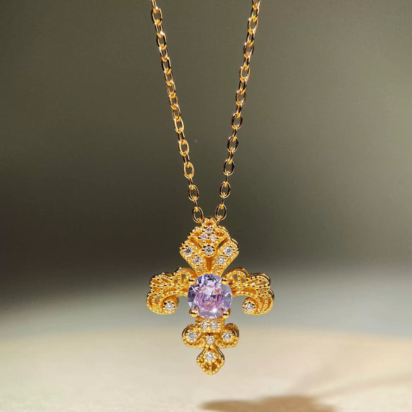 Fashion Elegant Luxury Jewelry Set S925 Silver Doublesided Iris Cut Out Electroplated For Women And Men