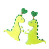 Fashion Exaggerated Acrylic Dinosaur Earrings Retro Creative Cute Animal Shape Earrings For Women