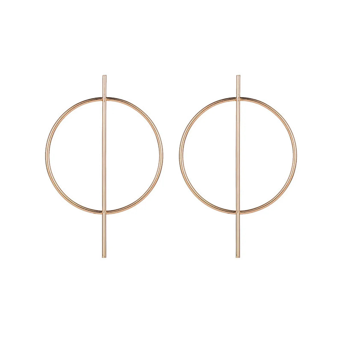 Simple Style Geometric Plating Alloy No Inlaid Earrings Ear Studs