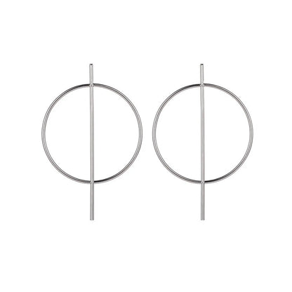 Simple Style Geometric Plating Alloy No Inlaid Earrings Ear Studs