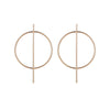 Simple Style Geometric Plating Alloy No Inlaid Earrings Ear Studs