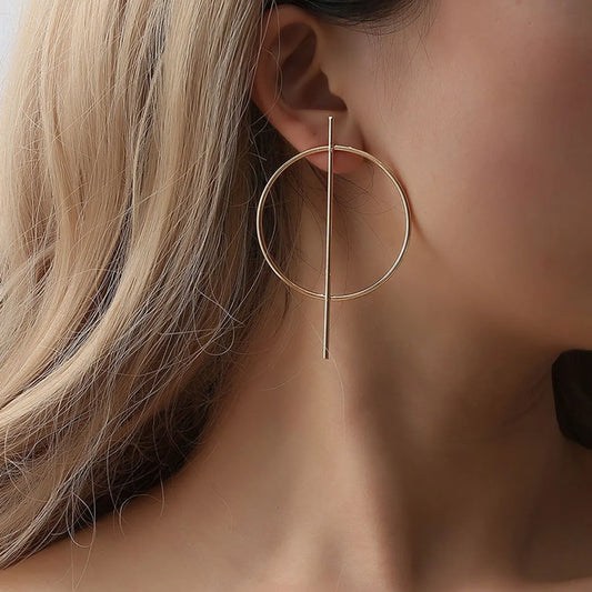 Simple Style Geometric Plating Alloy No Inlaid Earrings Ear Studs