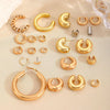 Fashion Exaggerated Distinctive Women's Ear Clip Ear Ring Ear Buckle Ear Bone Clip Retro Style Alloy Geometric Electroplating