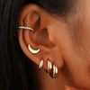 Fashion Exaggerated Distinctive Women's Ear Clip Ear Ring Ear Buckle Ear Bone Clip Retro Style Alloy Geometric Electroplating