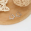 Fashion Exaggerated Fivepointed Star S925 Sterling Silver Earrings Electroplated