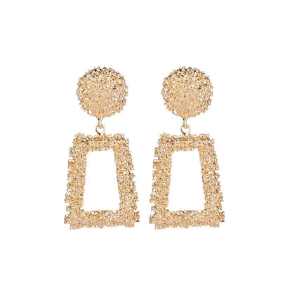 Fashion Geometric Plating Alloy No Inlaid Earrings Ear Studs