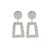 Fashion Geometric Plating Alloy No Inlaid Earrings Ear Studs