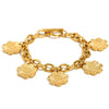 Fashion Exaggerated Personality Stainless Steel 18K Gold Plated Flower Pendant Ochain Wrap Necklace Bracelet For Women