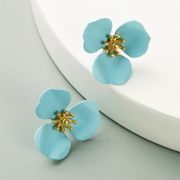 Fashion Exquisite Flower Alloy Earrings