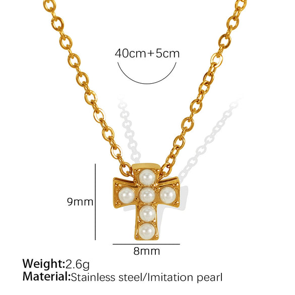 Fashion Exquisite Fourleaf Clover Heart Shape 316L Stainless Steel Electroplating Necklace For Women