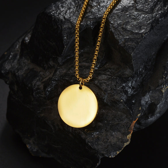 Fashion Exquisite Titanium Steel And Stainless Steel Necklace With Geometric Pattern And Electroplating Treatment