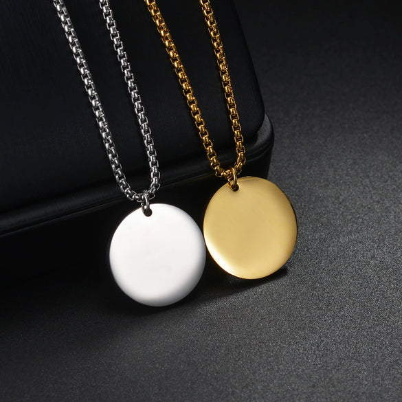 Fashion Exquisite Titanium Steel And Stainless Steel Necklace With Geometric Pattern And Electroplating Treatment