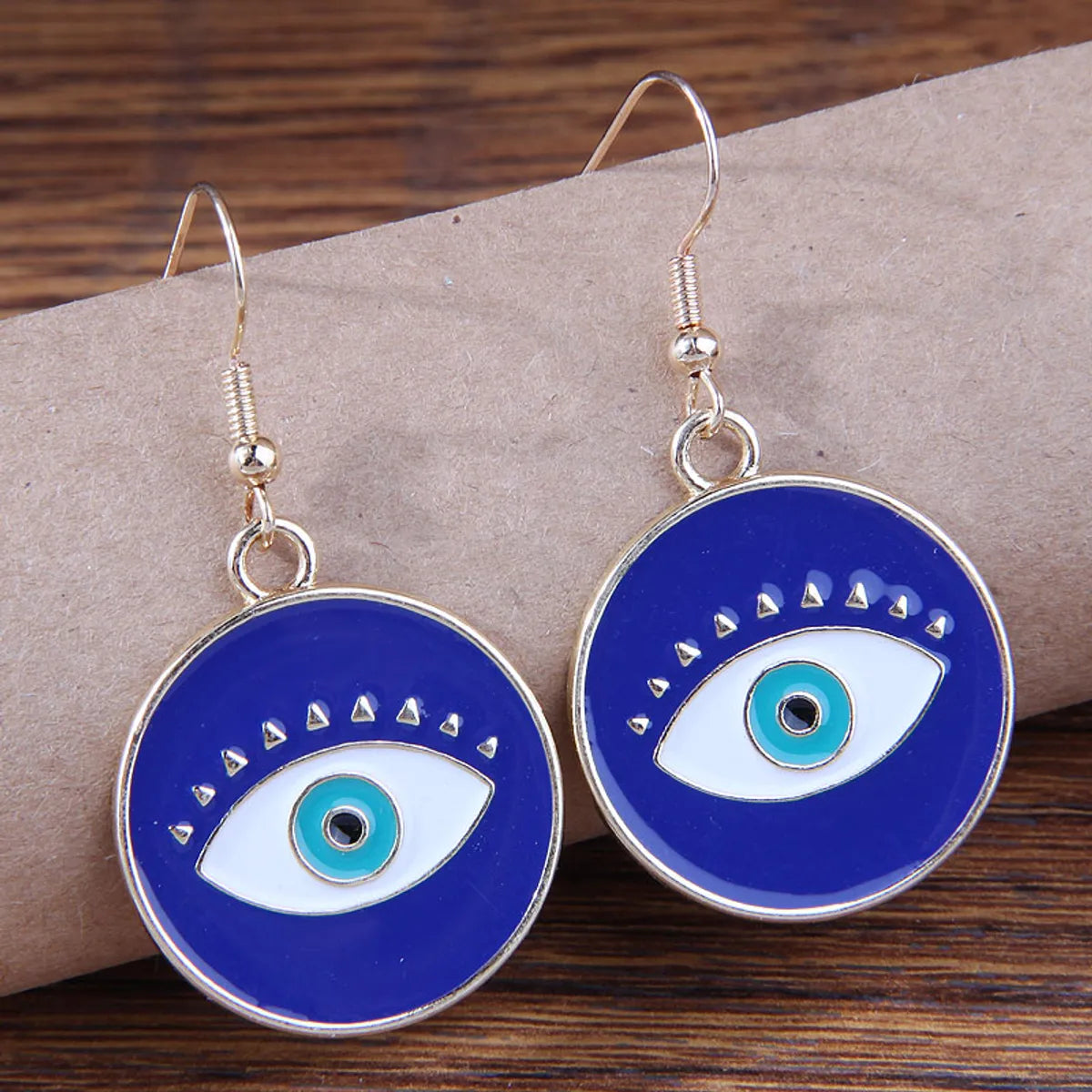 Fashion Eye Alloy Enamel Women's Drop Earrings 1 Pair