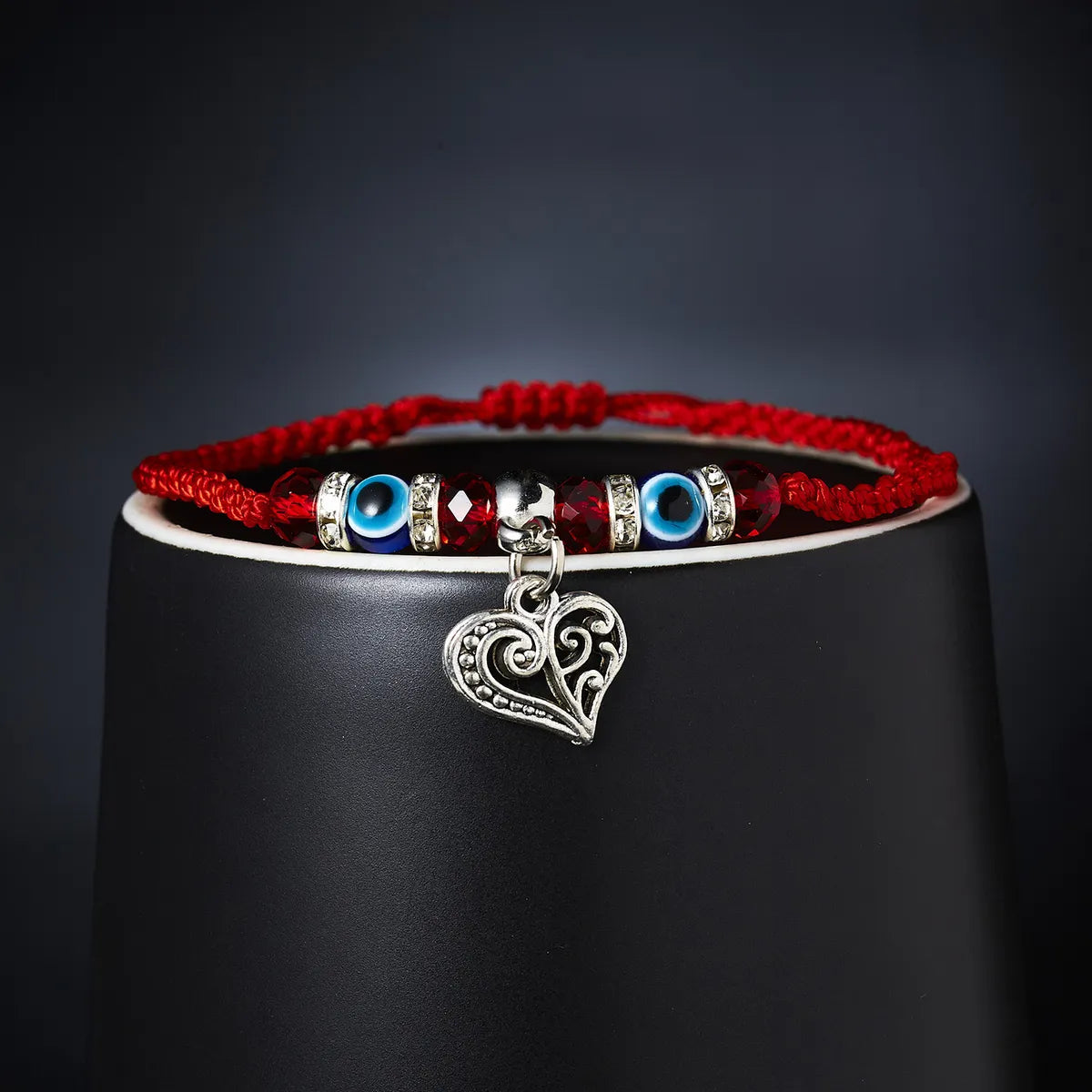 Fashion Eye Alloy Glass Rope Braid Women'S Bracelets