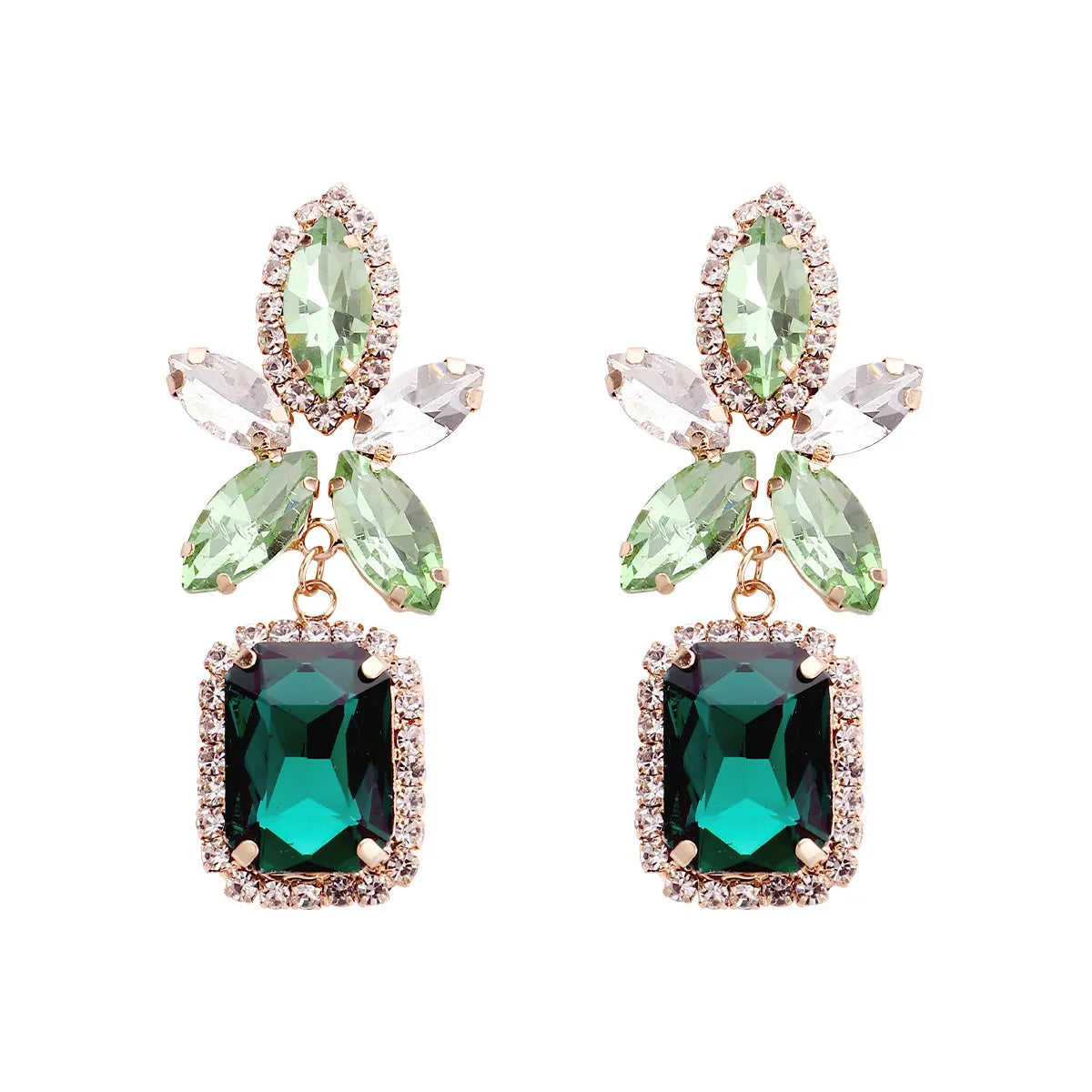 Fashion Eye Alloy Inlay Rhinestones Women's Drop Earrings 1 Pair