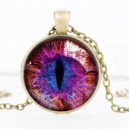 Fashion Eye Alloy Plating Unisex Pendant Necklace