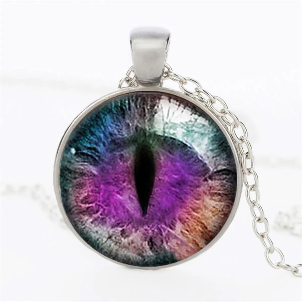 Fashion Eye Alloy Plating Unisex Pendant Necklace