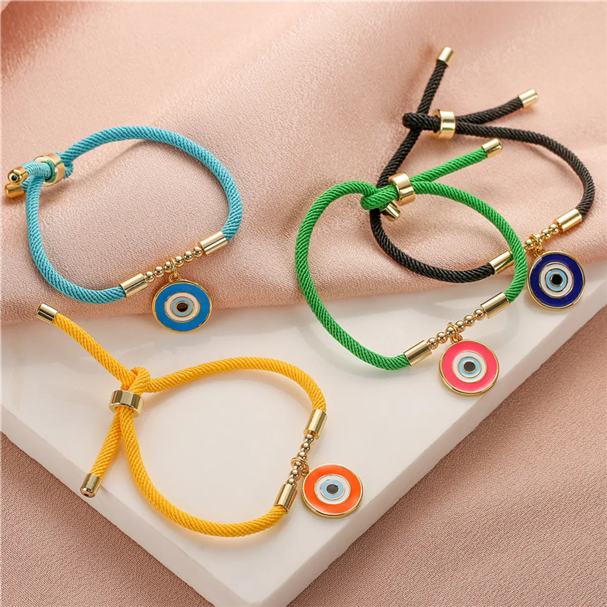 Fashion Eye Copper Enamel Plating Bracelets 1 Piece