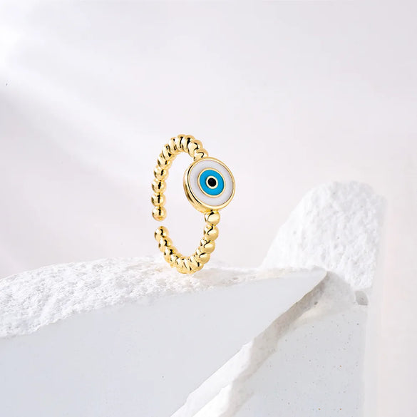 Fashion Eye Copper Open Ring Epoxy Copper Rings