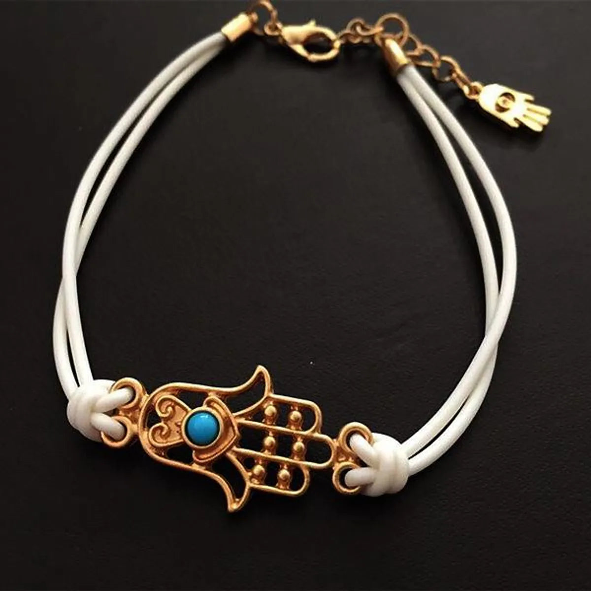 Fashion Eye Fatima&#39;S Palm Braided Alloy Bracelet Nhhn147963