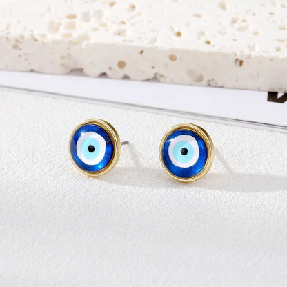 Fashion Eye Resin Women'S Ear Studs 1 Pair