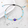 Fashion Eye Stainless Steel Glass Beaded Women'S Bracelets 1 Piece