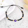 Fashion Eye Stainless Steel Glass Beaded Women'S Bracelets 1 Piece