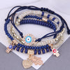 Fashion Eyebrows Eyes Palms Beads Ladies Multi-Layer Bracelet