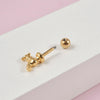 Fashion Faucet Earrings Stainless Steel Geometric Electroplated