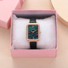 Fashion Female Alloy Pu Stainless Steel Round Dial Quartz Watch And Belt Jewelry Set